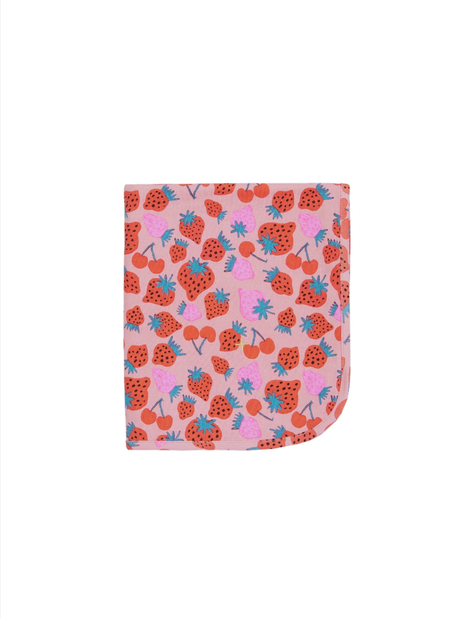 SALLY STRAWBERRY PRINT BABY WRAP | Goldie and Ace